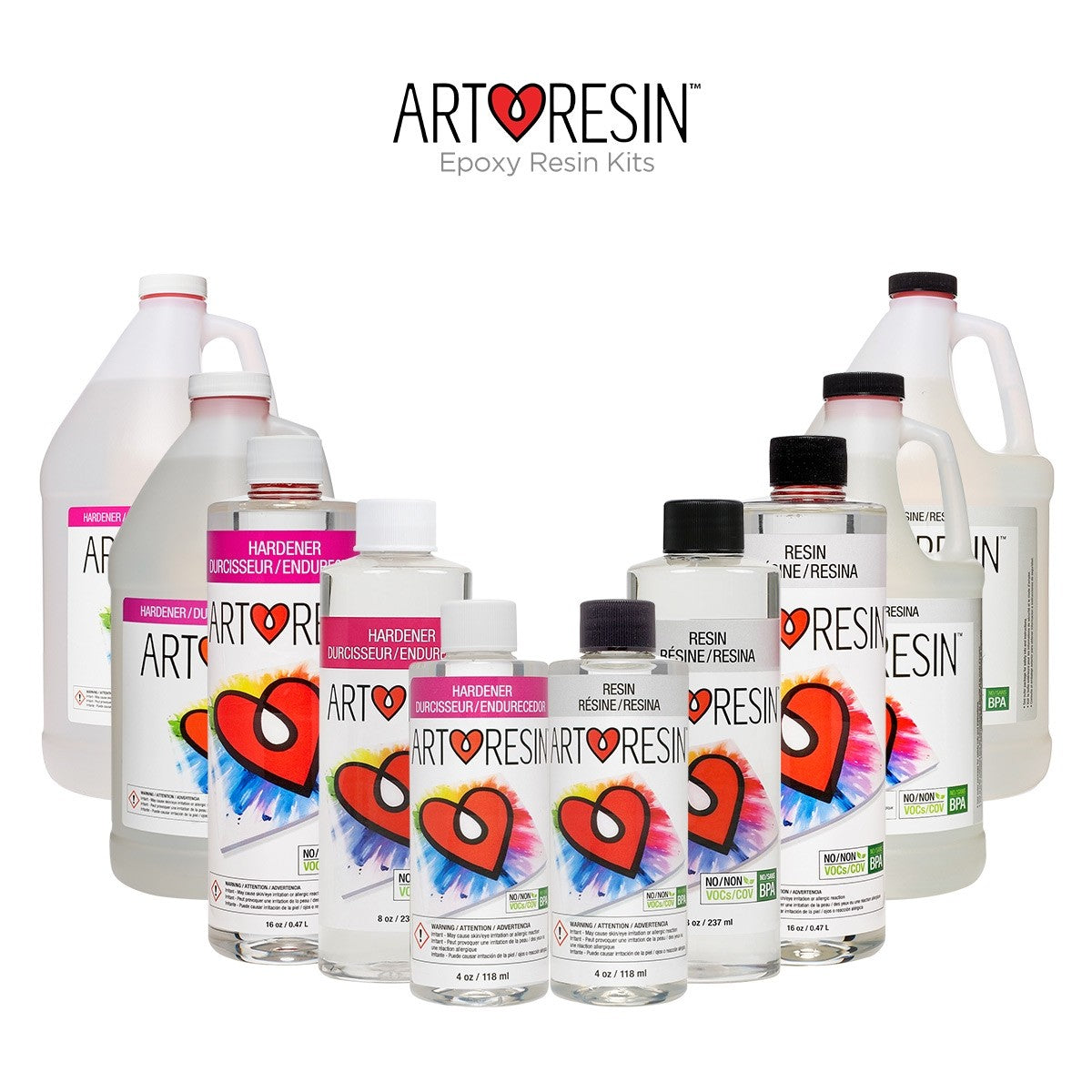 ArtResin - Epoxy Resin - Clear - Non-Toxic - 32 oz (16 oz Resin + 16 oz  Hardener) (946 ml)