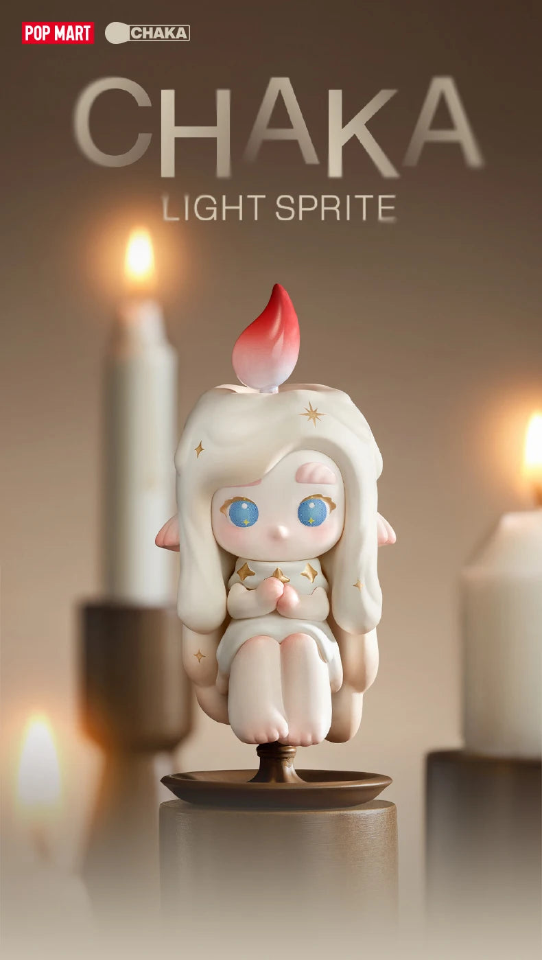 POP MART CHAKA Light Sprite Series Mystery Box 1PC/12PCS POPMART Blind Box Action Figure Cute Toy