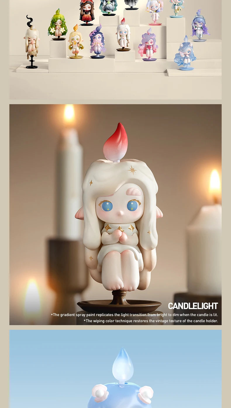 POP MART CHAKA Light Sprite Series Mystery Box 1PC/12PCS POPMART Blind Box Action Figure Cute Toy