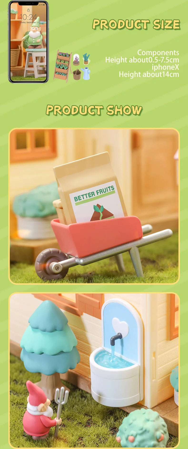 POP MART COUNTRYARD ELF Series Mystery Box 1PC/9PCS Figurine Blind Box Birthday Gift Animal Toys Action Figures