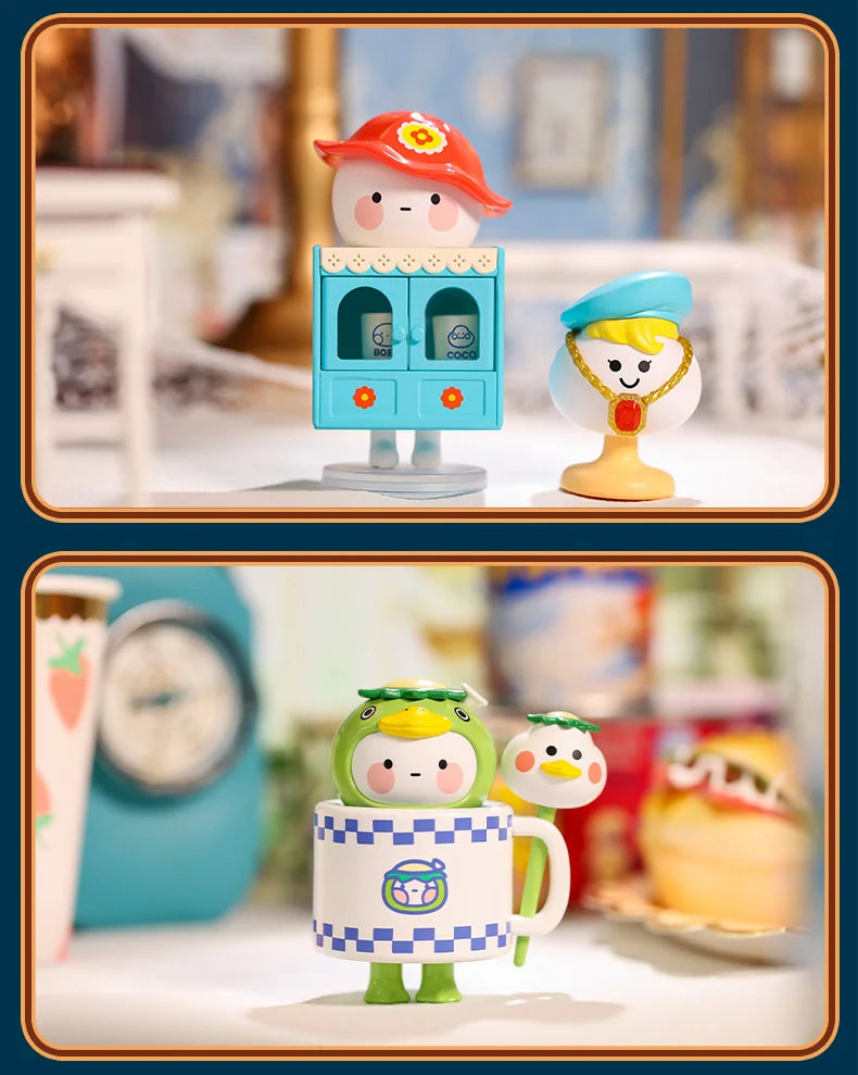 POP MART BOBO&COCO Vintage ZAKKA Series Blind Box Doll Binary Action Figure Birthday Gift Kid Toy Mystery Box