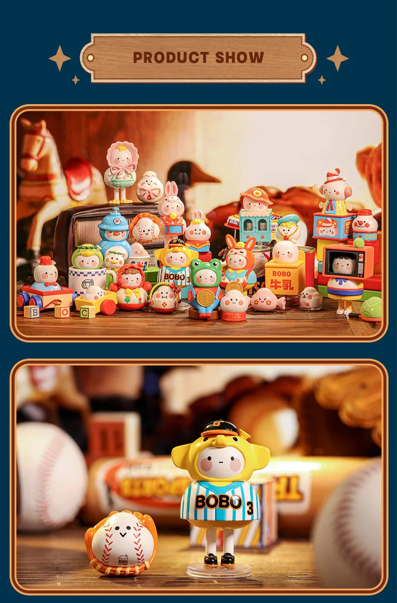 POP MART BOBO&COCO Vintage ZAKKA Series Blind Box Doll Binary Action Figure Birthday Gift Kid Toy Mystery Box