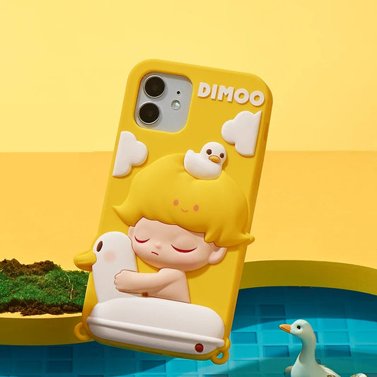 POP MART DIMOO Pets Vacation Series-phone case for iphone12,iphone12pro,iphone12pro max, iphone13,iphone13 pro,iphone13 pro max