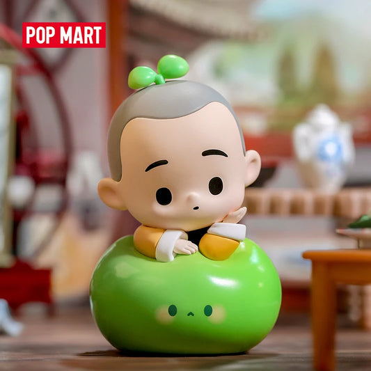 POP MART The Little Monk Yichan Chinese Delicacy Series Blind Box Collectible Cute Action Kawaii Toy Figures