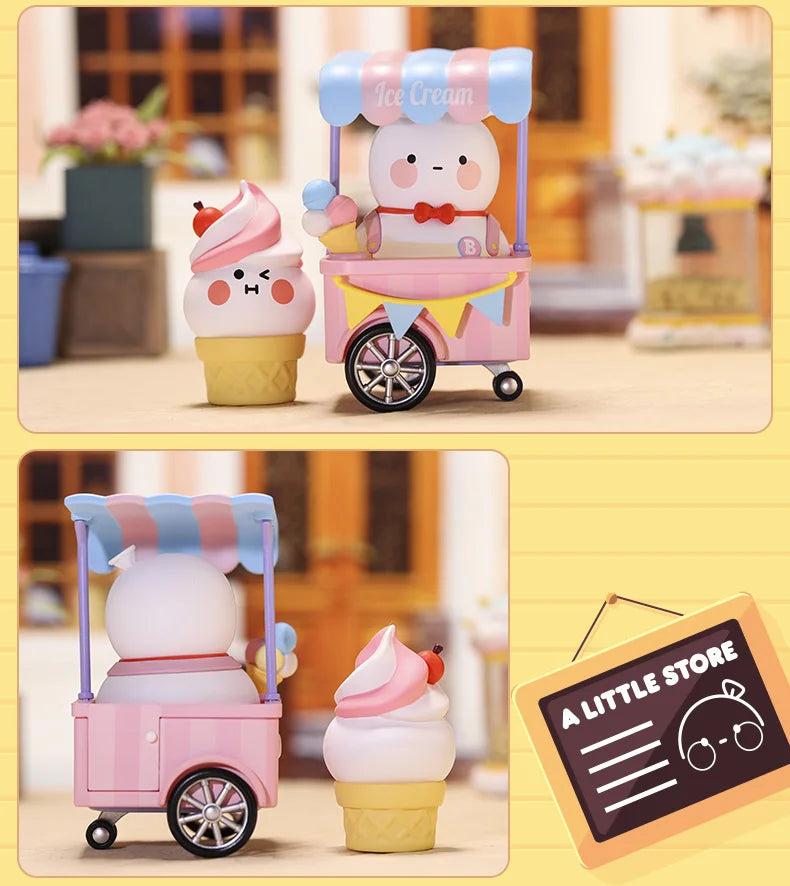 POP MART BOBO & COCO A Little Store Series Blind Box 1PC/12PC Toys Figure Action Birthday Gift Kid Toy Mystery Box