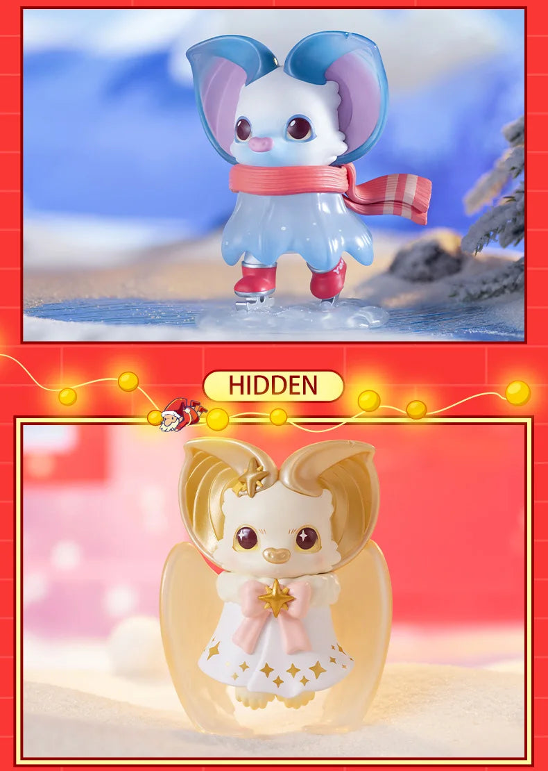 POP MAR Yoki Christmas Series Series Mystery Box 1PC/12PCS Blind Box Action Figure Cute Toy
