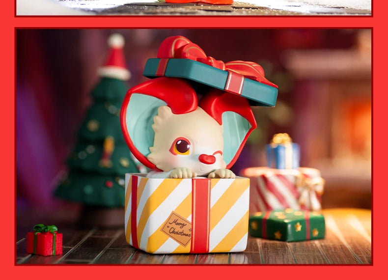 POP MAR Yoki Christmas Series Series Mystery Box 1PC/12PCS Blind Box Action Figure Cute Toy