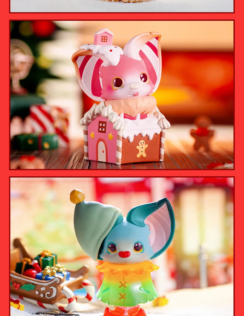 POP MAR Yoki Christmas Series Series Mystery Box 1PC/12PCS Blind Box Action Figure Cute Toy