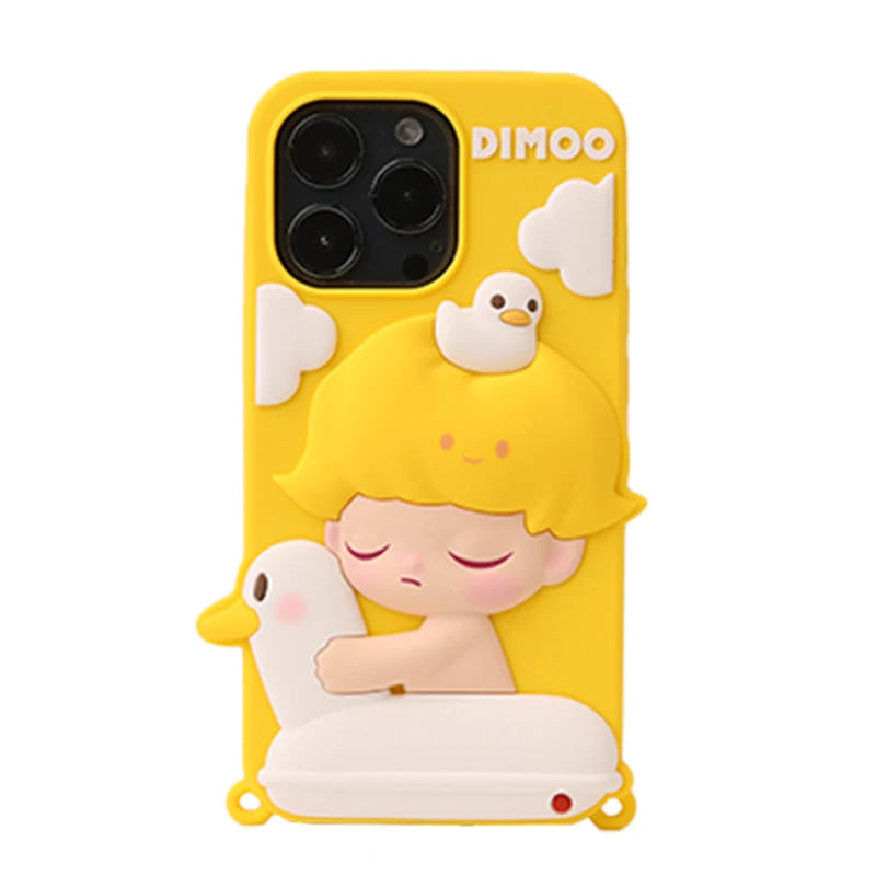 POP MART DIMOO Pets Vacation Series-phone case for iphone12,iphone12pro,iphone12pro max, iphone13,iphone13 pro,iphone13 pro max