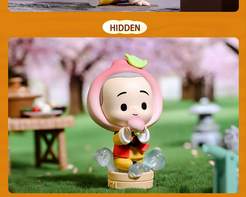 POP MART The Little Monk Yichan Chinese Delicacy Series Blind Box Collectible Cute Action Kawaii Toy Figures