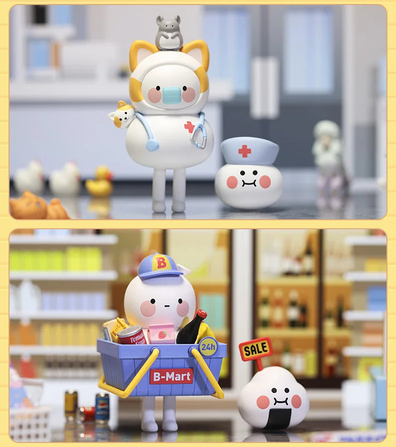 POP MART BOBO & COCO A Little Store Series Blind Box 1PC/12PC Toys Figure Action Birthday Gift Kid Toy Mystery Box