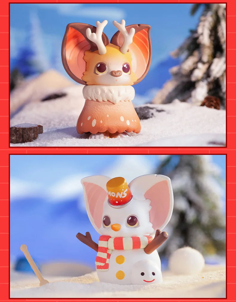 POP MAR Yoki Christmas Series Series Mystery Box 1PC/12PCS Blind Box Action Figure Cute Toy