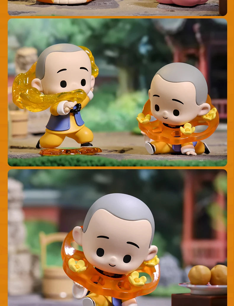 POP MART The Little Monk Yichan Chinese Delicacy Series Blind Box Collectible Cute Action Kawaii Toy Figures