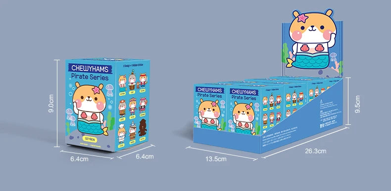 POP MART chewyhams pirate series Toys figure Action Figure Birthday Gift Kid Toy free shipping