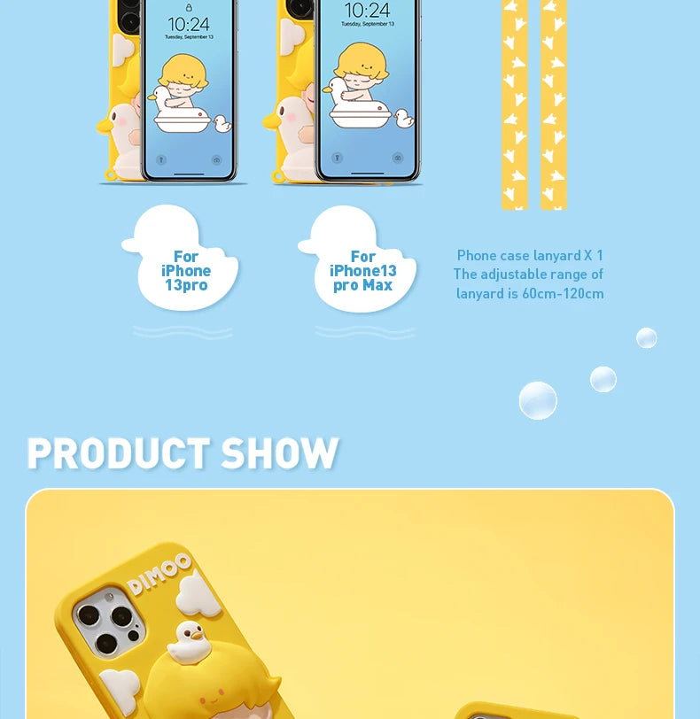 POP MART DIMOO Pets Vacation Series-phone case for iphone12,iphone12pro,iphone12pro max, iphone13,iphone13 pro,iphone13 pro max