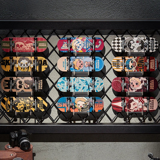 POP MART Skullpanda Action Cut Series Finger Skateboard Mystery Box 1PC/12PCS Blind box Collectible Cute Gift