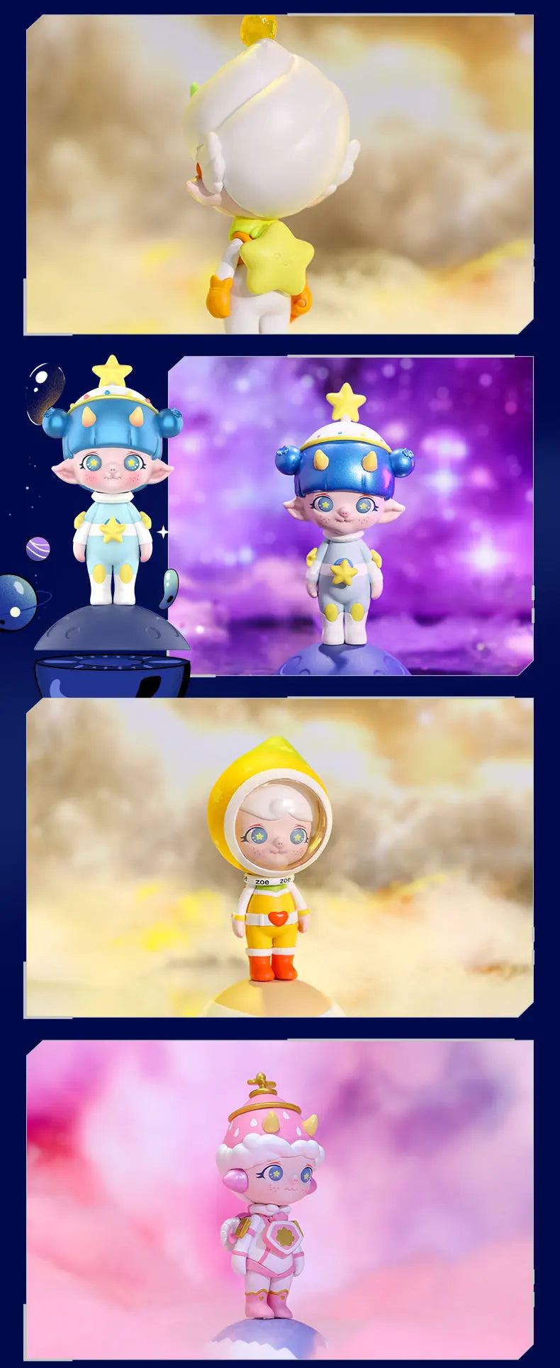 POP MART Zoe Fruit Planet Series Random Blind Box Toys Figure Collectable Cute Kid Kawaii Figure ActionToy