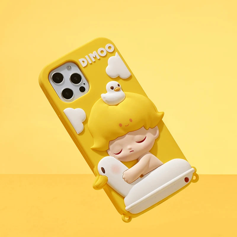 POP MART DIMOO Pets Vacation Series-phone case for iphone12,iphone12pro,iphone12pro max, iphone13,iphone13 pro,iphone13 pro max