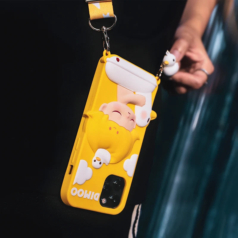 POP MART DIMOO Pets Vacation Series-phone case for iphone12,iphone12pro,iphone12pro max, iphone13,iphone13 pro,iphone13 pro max