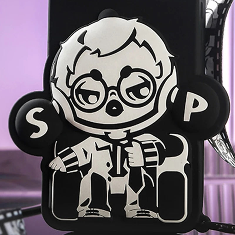 POP MART SKULLPANDA Action Cut Series Phone Case Cool Director for iPhone 12 and 12 Pro 12Pro Max
