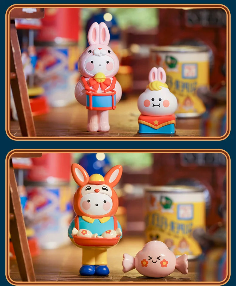 POP MART BOBO&COCO Vintage ZAKKA Series Blind Box Doll Binary Action Figure Birthday Gift Kid Toy Mystery Box
