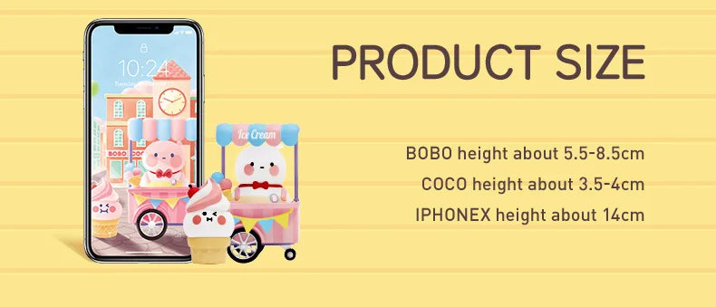 POP MART BOBO & COCO A Little Store Series Blind Box 1PC/12PC Toys Figure Action Birthday Gift Kid Toy Mystery Box