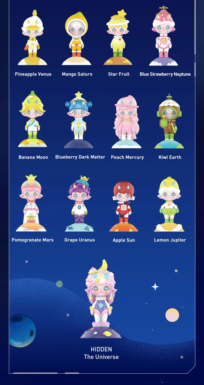 POP MART Zoe Fruit Planet Series Random Blind Box Toys Figure Collectable Cute Kid Kawaii Figure ActionToy