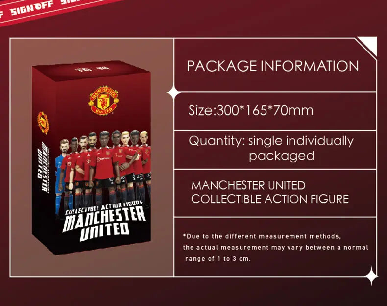 SIGNOFF X ZEROWORKS MANCHESTER UNITED COLLECTIBLE ACTION FIGURE Ball-jointed Doll