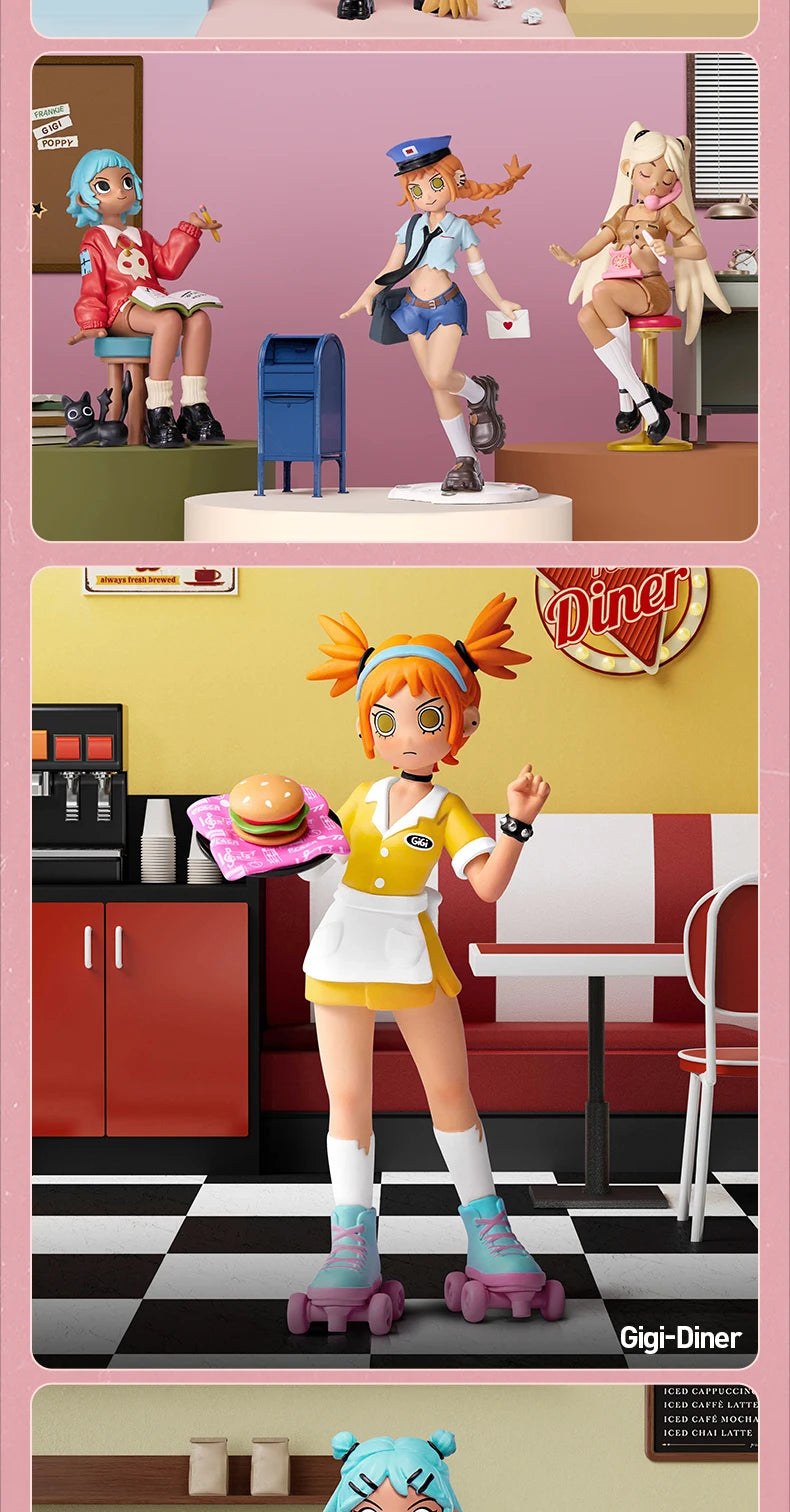 POP MART Peach Riot Rush Hour Series Figures Blind Box 1PC/12PCS Mystery Box
