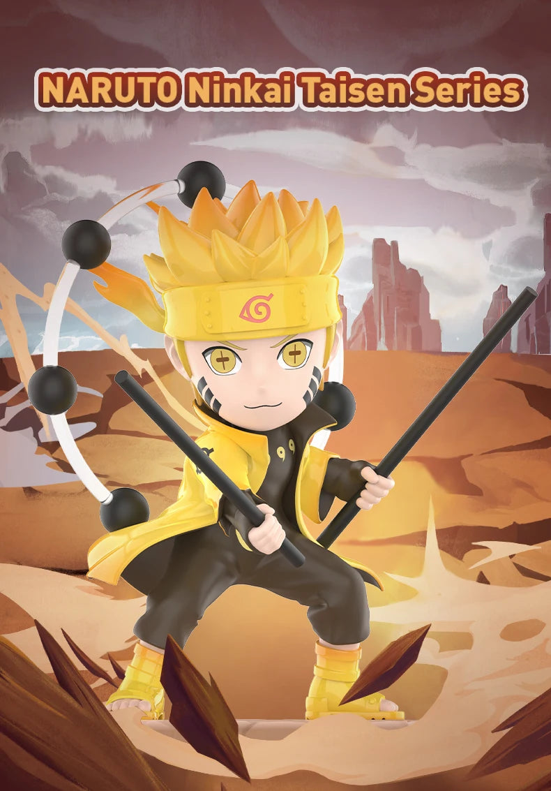 POP MART NARUTO NINKAI TAISEN Series Mystery Box 1PC/12PCS POPMART Blind Box Anime Action Figure