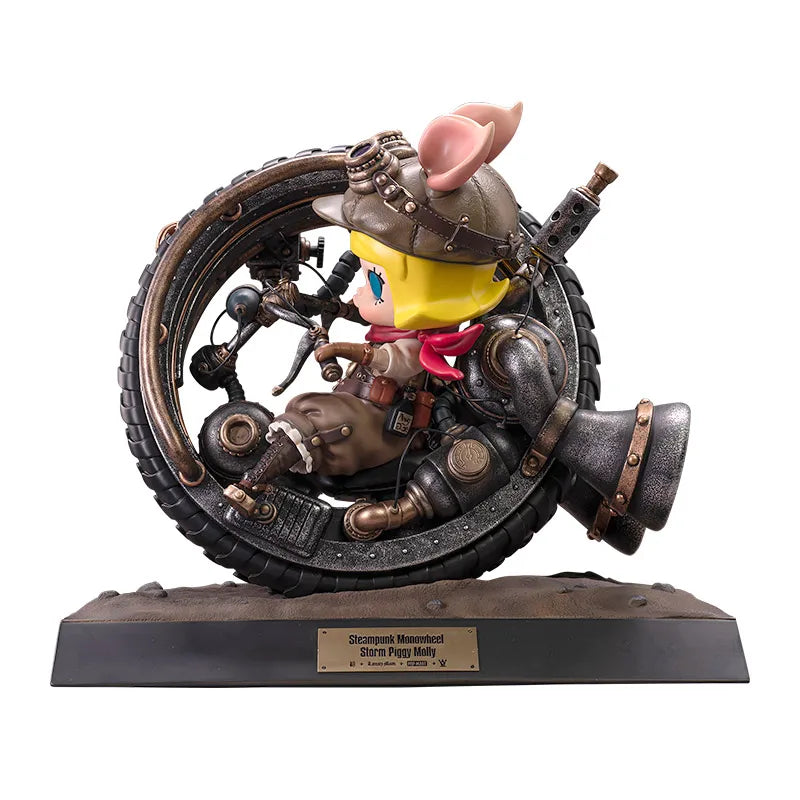 POP MART STEAMPUNK MONOWHEELL STORM PIGGY MOLLY Limited Edition Limited to 1PC per User ID