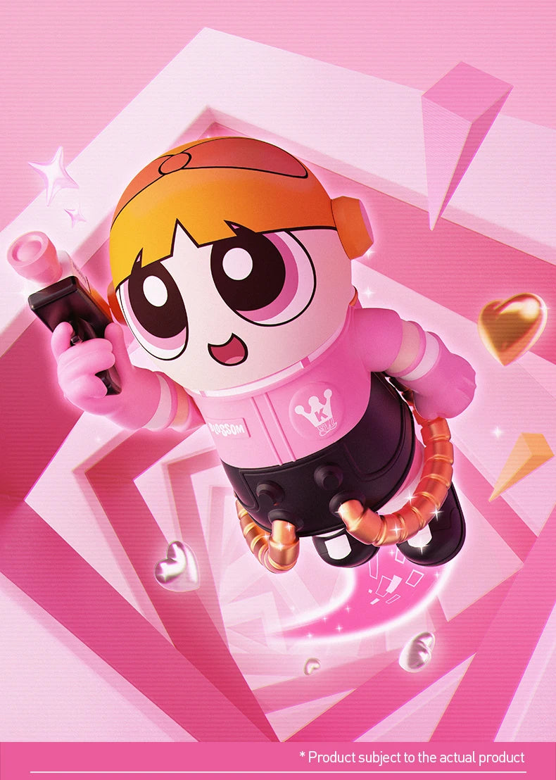 POP MART MEGA SPACE MOLLY 400%+100% THE POWERPUFF GIRLS Blossom Limited Edition