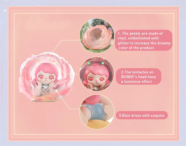 POP MART BUNNY ELF IN FLOWER BUD 200% Figurine Action Figure Art Toy Cute Gift