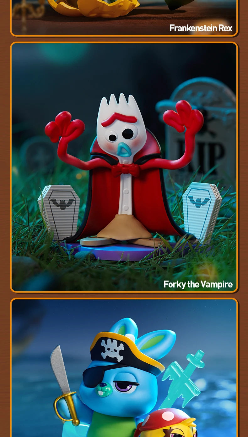 POP MART Pixar Spooky Night Series Figures Mystery Box 1PC/12PCS POPMART Blind Box Figure