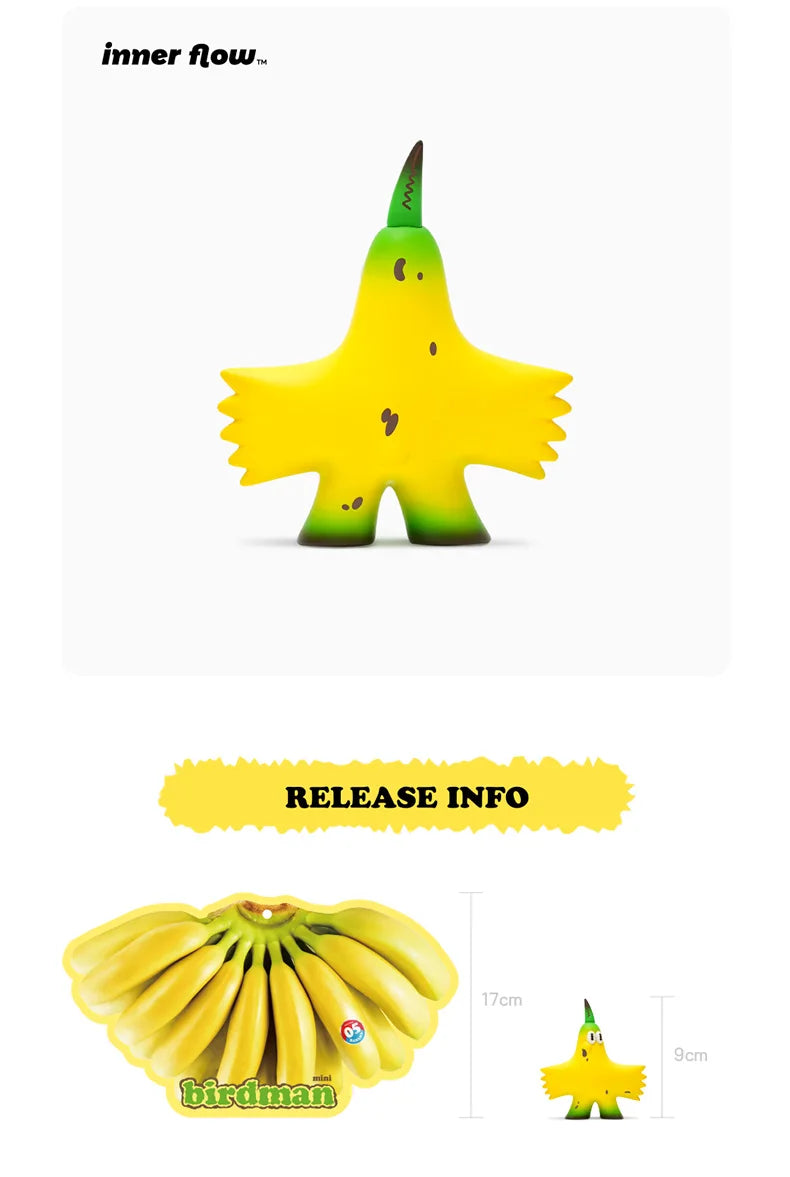 POP MART inner flow Birdman Banana Limited Edition Action Figure by FELIX_SHAOZI (2pcs per user ID)