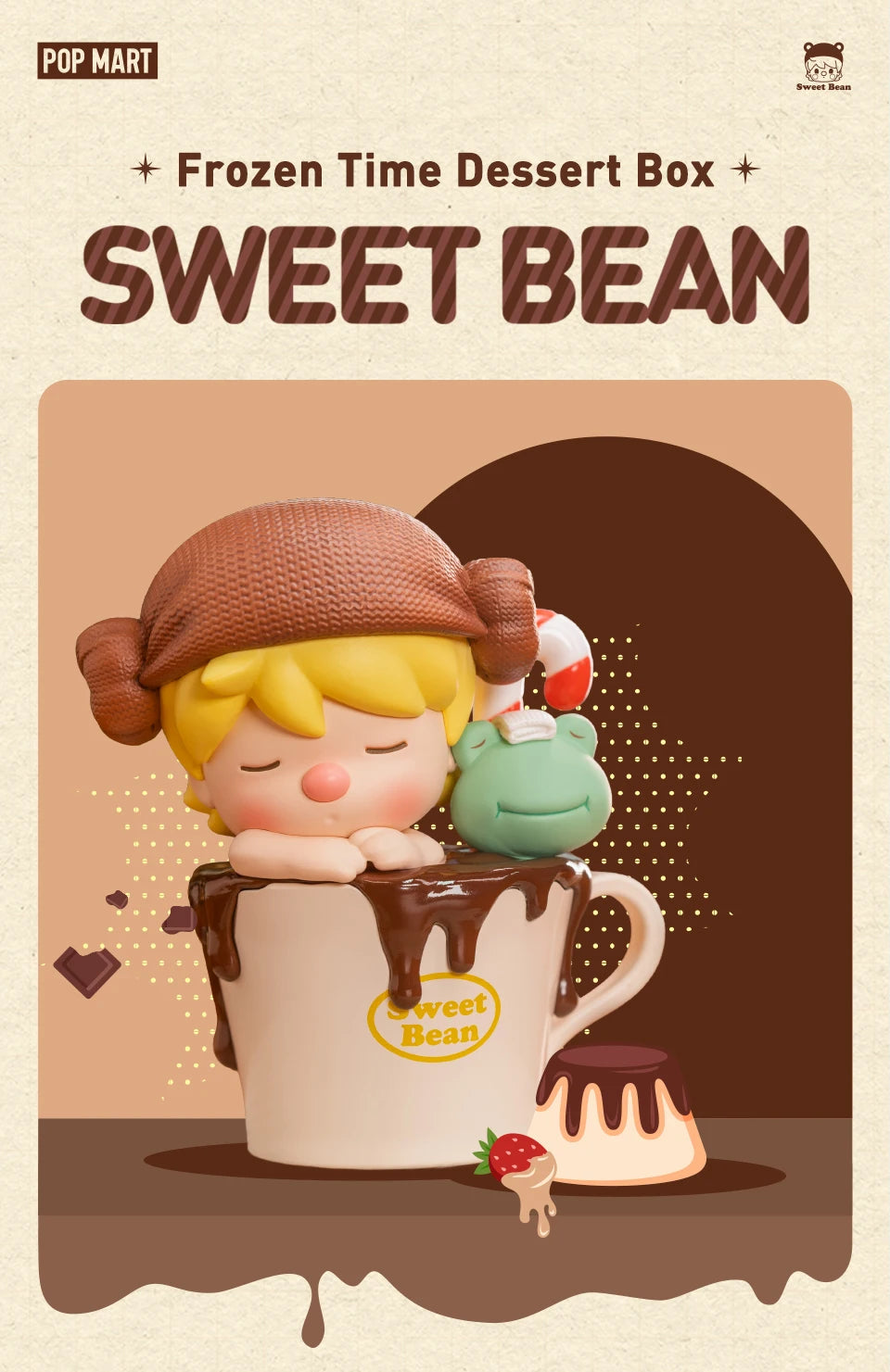 POP MART Sweet Bean Frozen Time Dessert Box Series Figures
