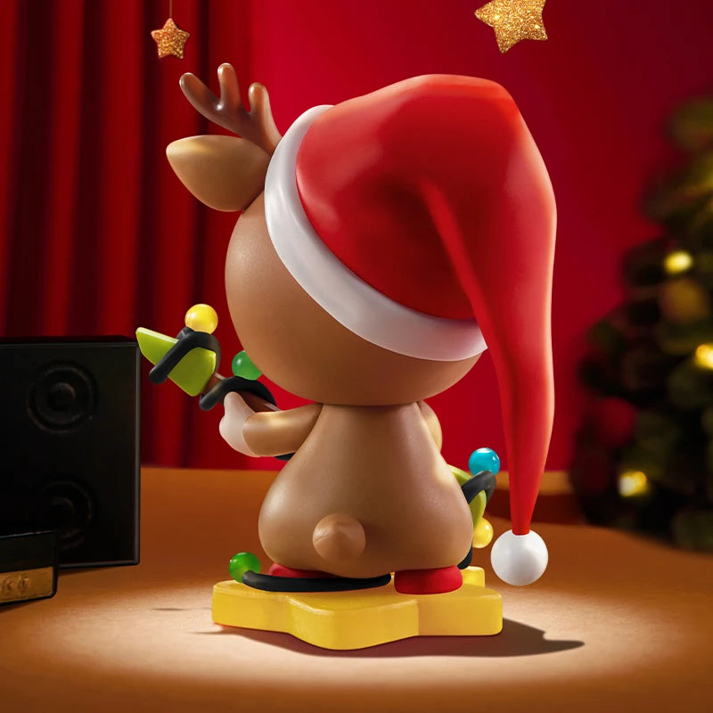 POP MART Sweet Bean Rock Reindeer Figure 100% Figurine Cute Toy Action Figure