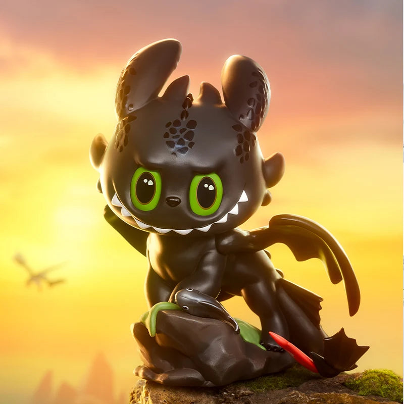 POP MART THE MONSTERS - How to Train Your Dragon 200% Figurine POPMART Action Figure Toothless Light Fury