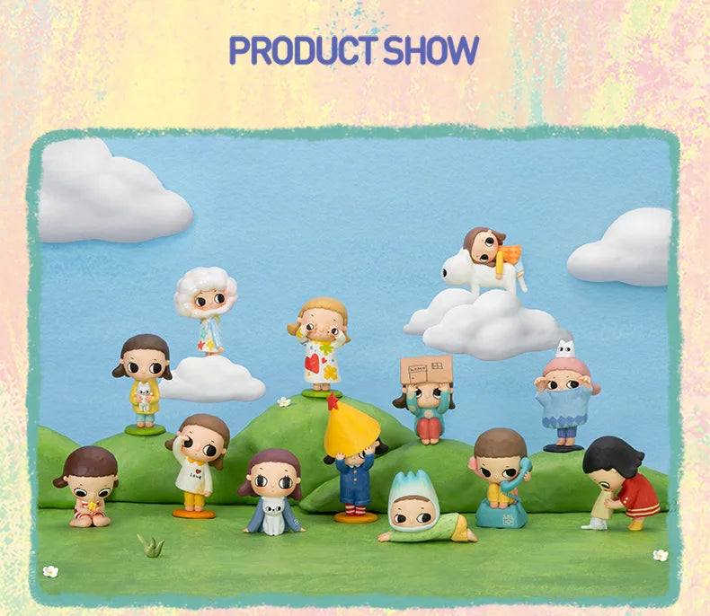 POP MART Nyota's Fluffy Life Series Mystery Box 1PC/12PCS POPMART Blind Box Action Figure Cute Toy Birthday Gift
