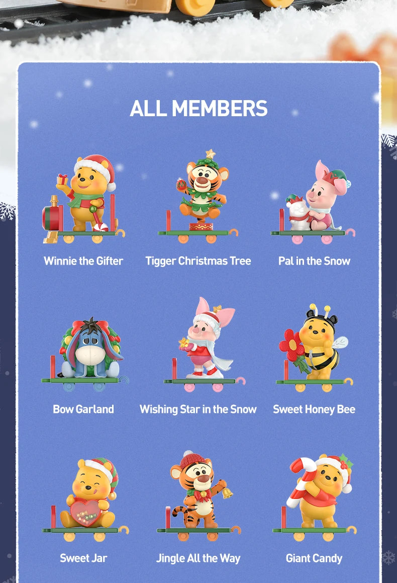 POP MART Disney Winnie the Pooh Gift Giving Series Figures Mystery Box 1PC/9PCS POPMART Blind Box