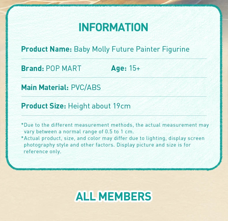 POP MART Baby Molly Future Painter Figurine Limited to 1pc per order