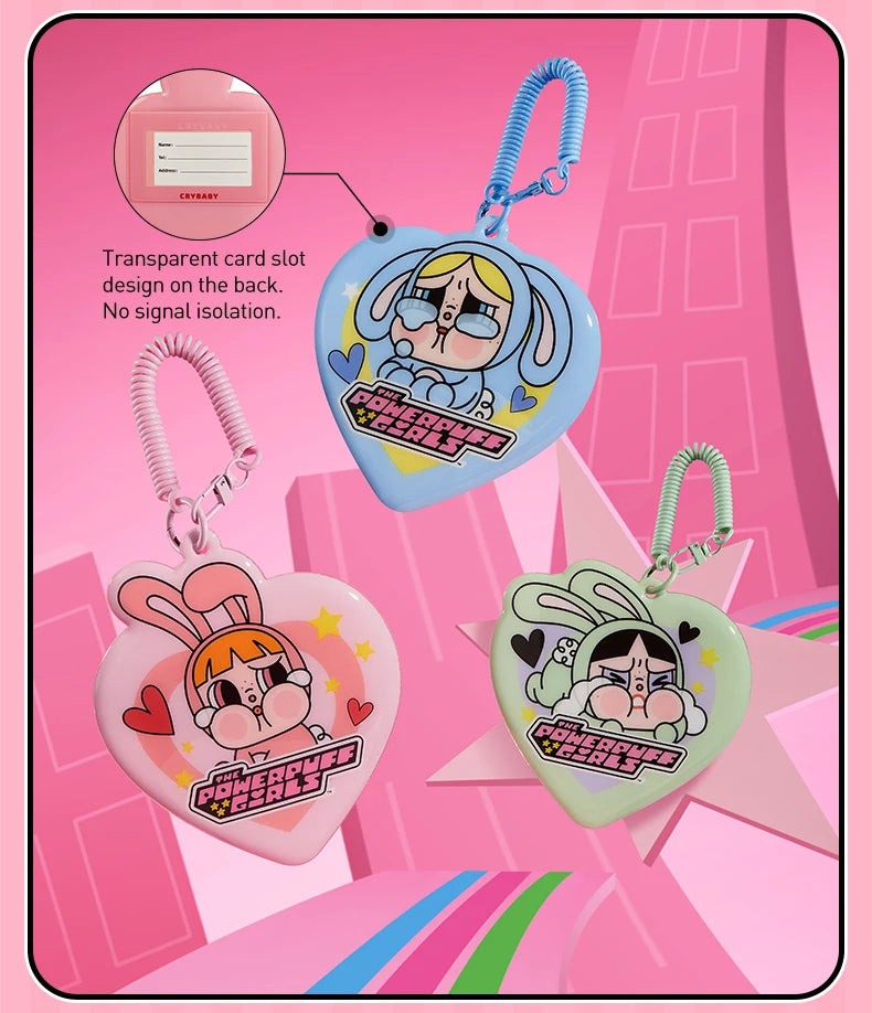 POP MART CRYBABY x Powerpuff Girls Series - Card Holder Mystery Box 1PC/6PCS Blind Box