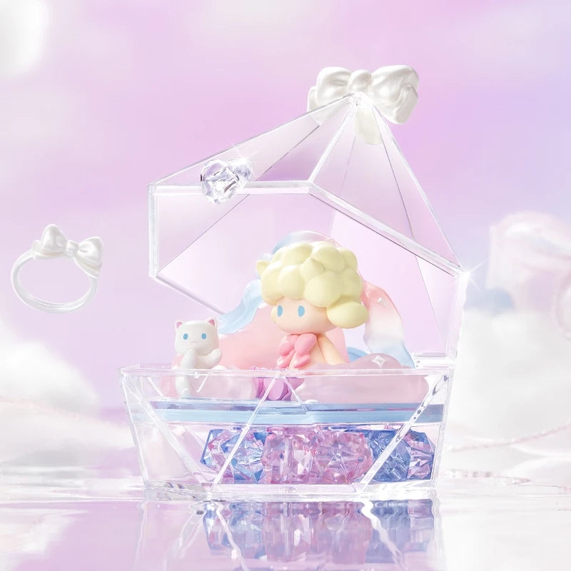 POP MART Wishes at Your Fingertips Series Scene Set Mystery Box 1PC/8PCS POPMART Blind Box Skullpanda Dimoo Labubu Romantic Ring
