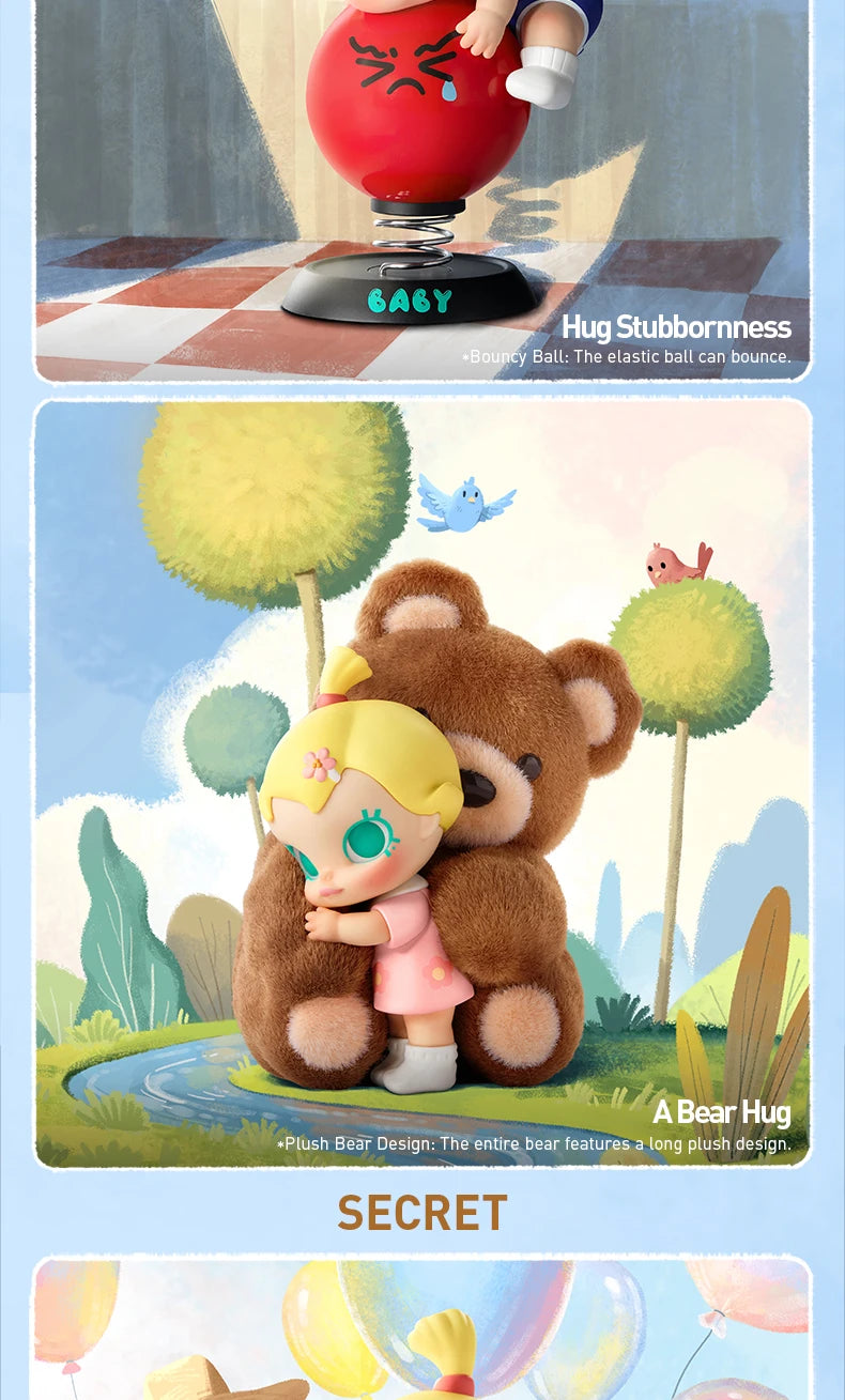 POP MART Baby Molly My Huggable Discovery Series Figures 1PC/12PCS Blind Box POPMART