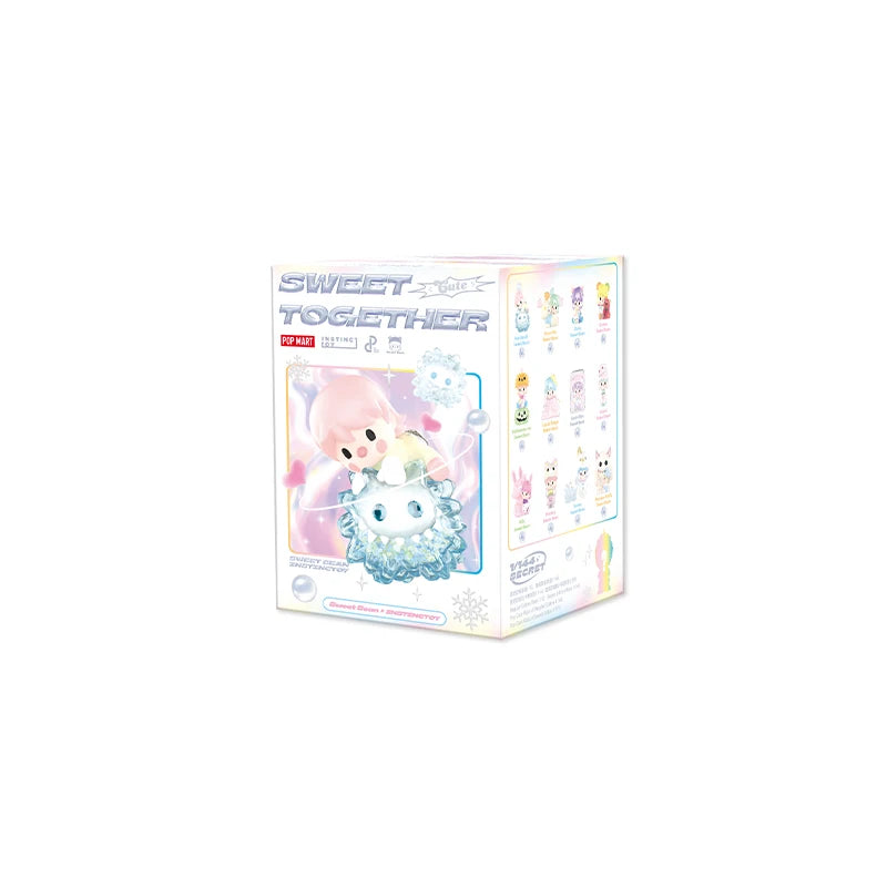 POP MART Sweet Bean x INSTINCTOY Sweet Together Series Mystery Box 1PC/12PCS Blind Box Action Figure Cute Toy