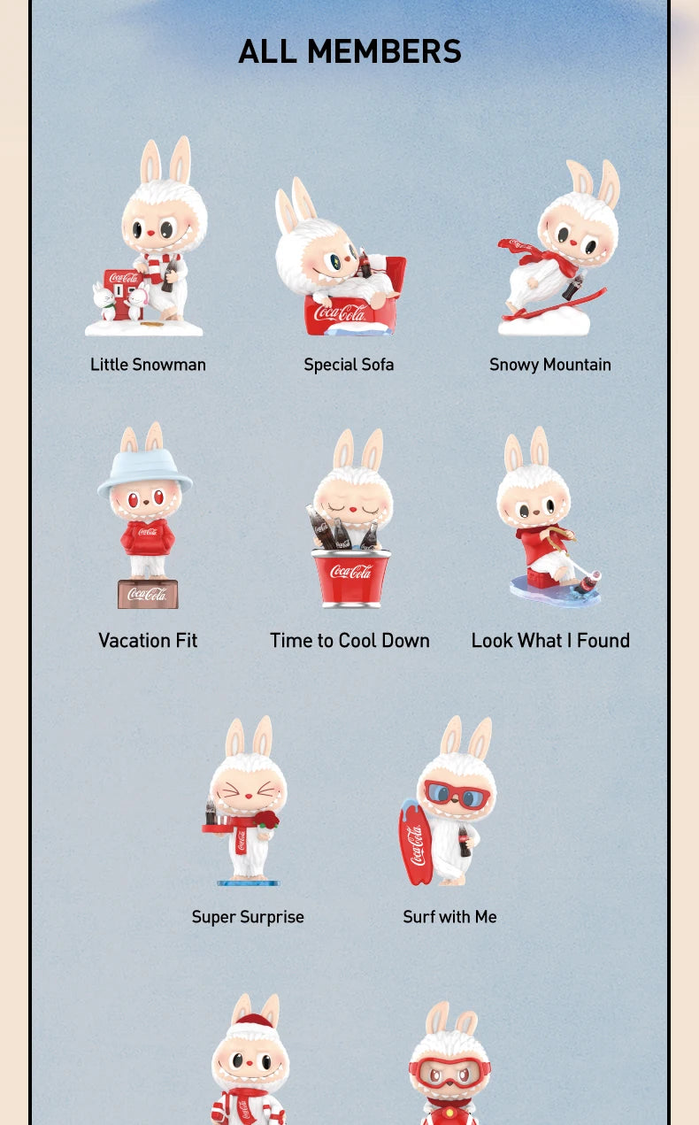 POP MART THE MONSTERS COCA-COLA Series Figures 1PC/10PCS POPMART LABUBU Blind Box