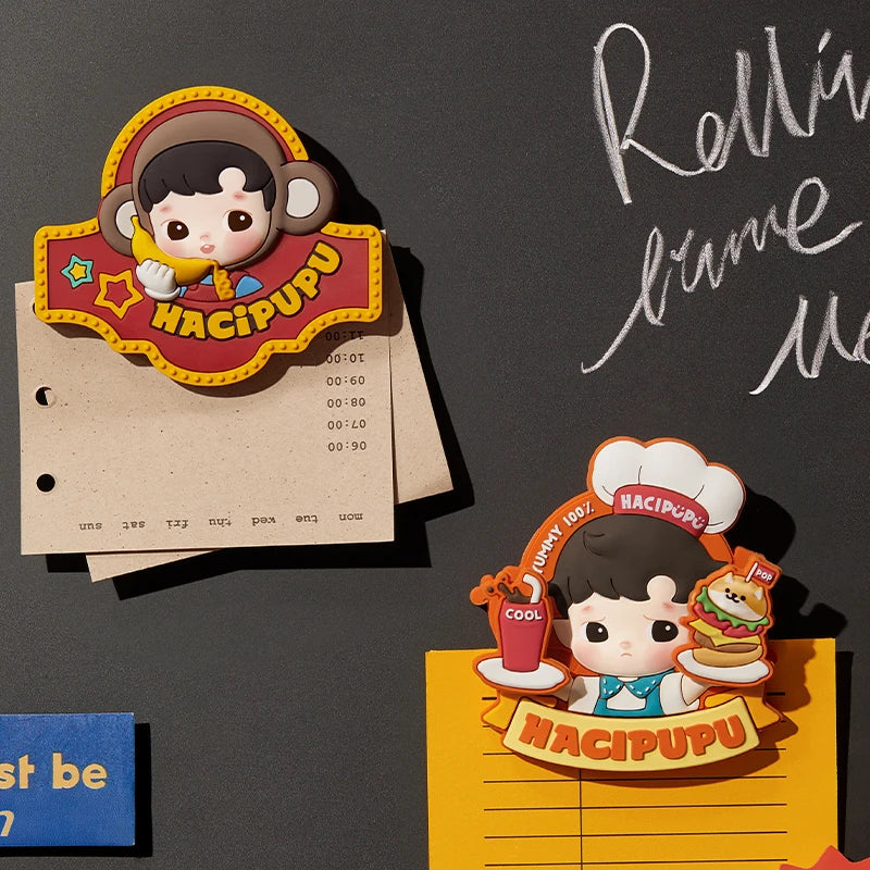 POP MART HACIPUPU Rolling Time Machine Series-Fridge Magnet Silicone Clip Blind Box 1PC/9PCS POPMART Mystery Box