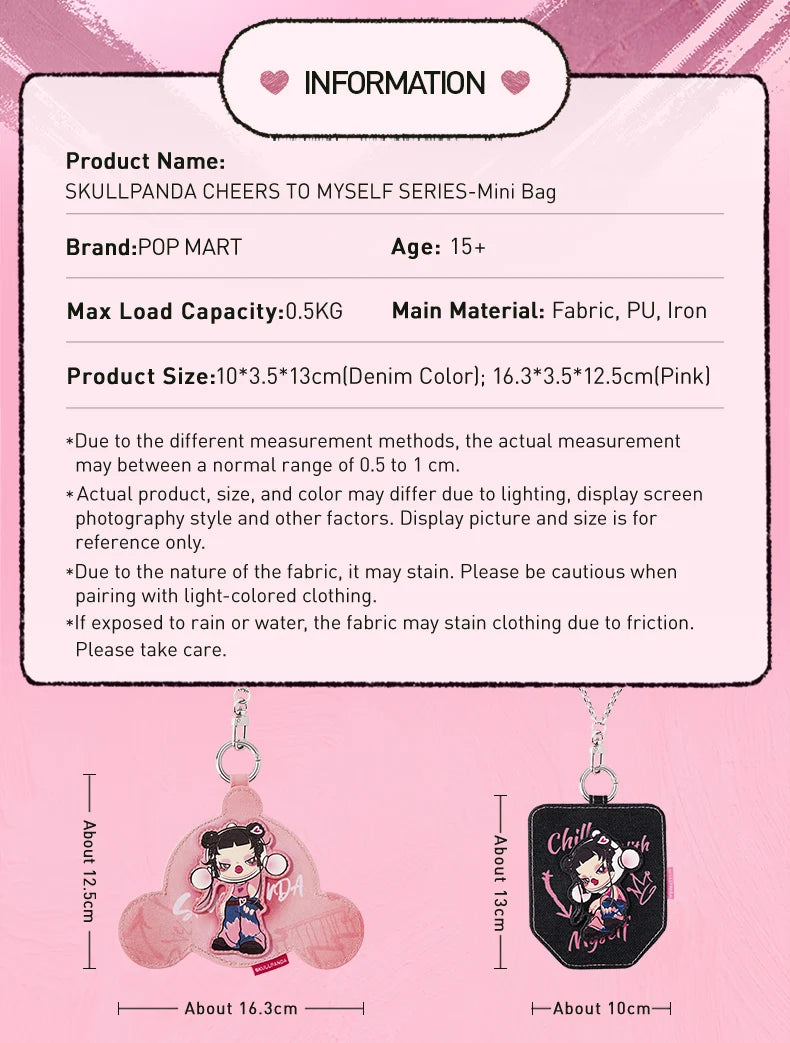 POP MART SKULLPANDA CHEERS TO MYSELF SERIES - Mini Bag