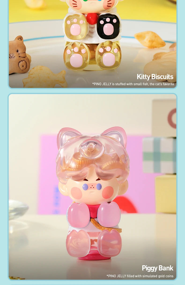 POP MART PINO JELLY in Your Life Series Mystery Box 1PC/9PCS POPMART Blind Box Anime Action Figure Cute Figurine