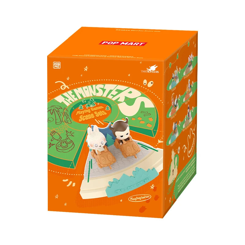 POP MART THE MONSTERS Playing Games Series Scene Sets Mystery Box 1PC/6PCS POPMART Blind Box Action Figure